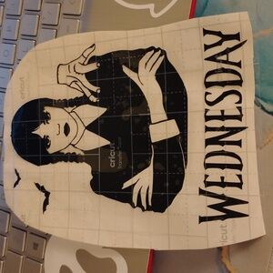 Wednesday Addams vinyl sticker